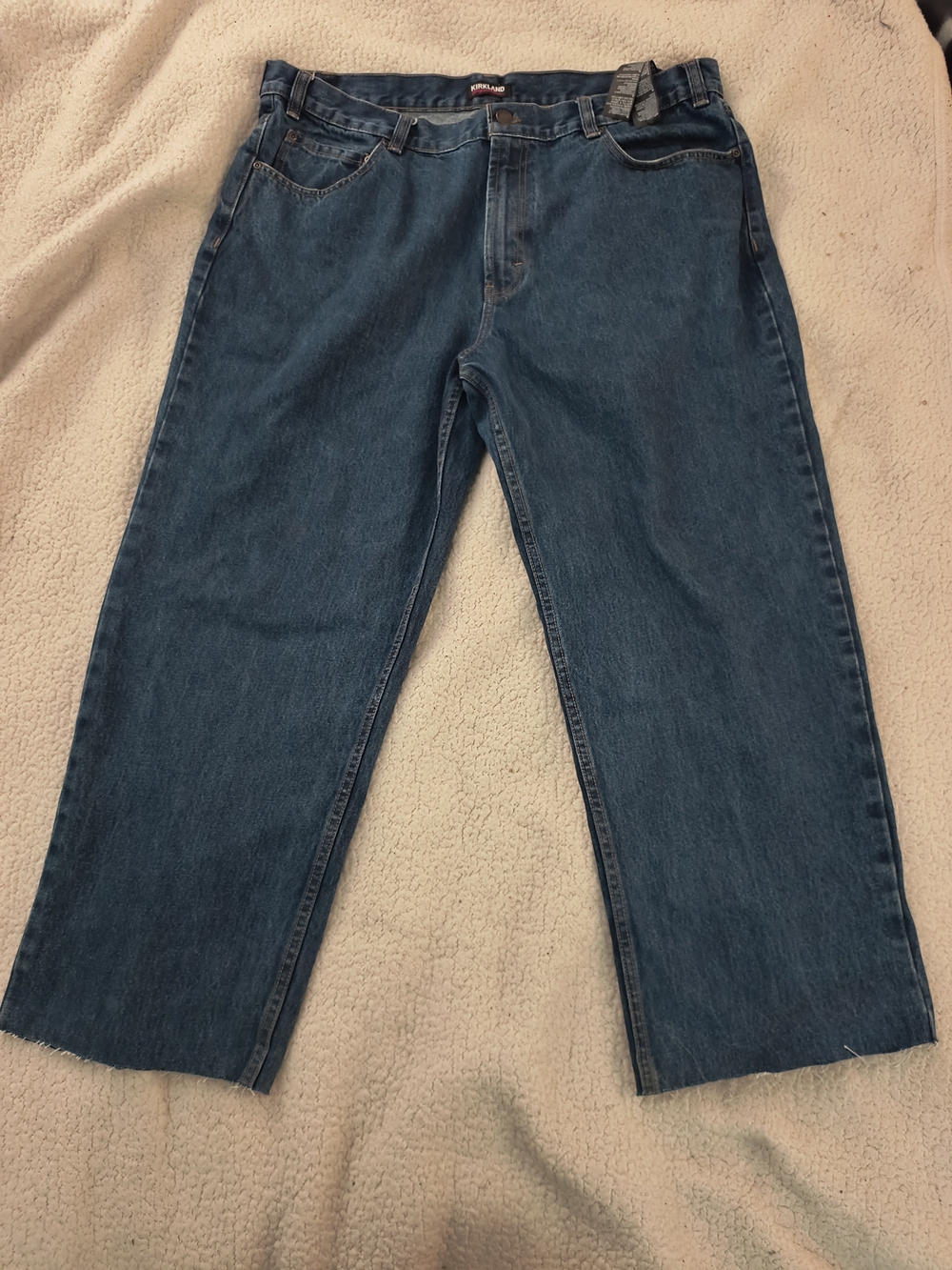 Kirkland Signature Men's Straight-Leg Denim Jeans - Dark Blue